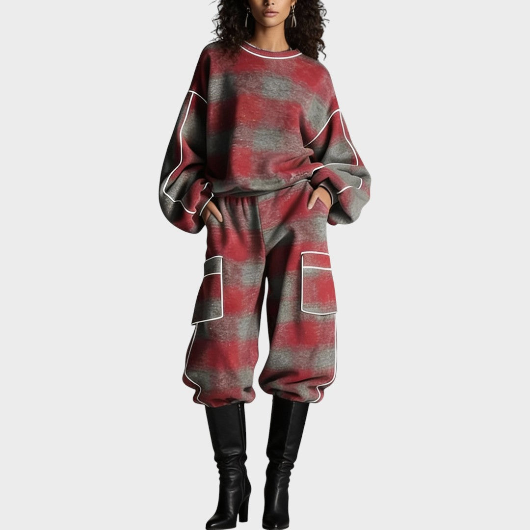 Neasa | Knit Top & Pants Set