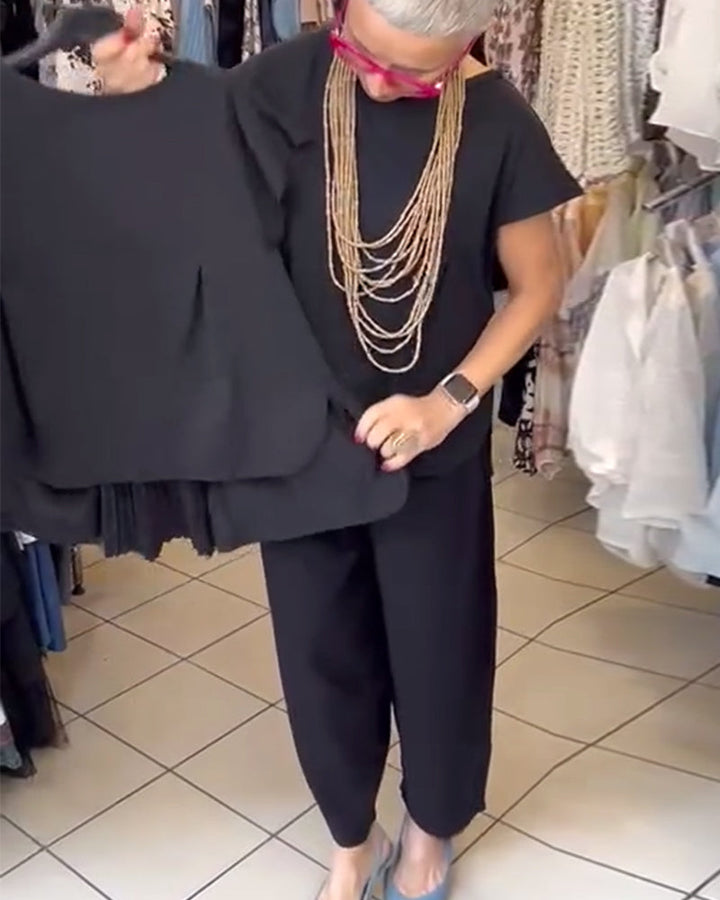 Eileen | Casual Solid Colour Street-Style Blouse